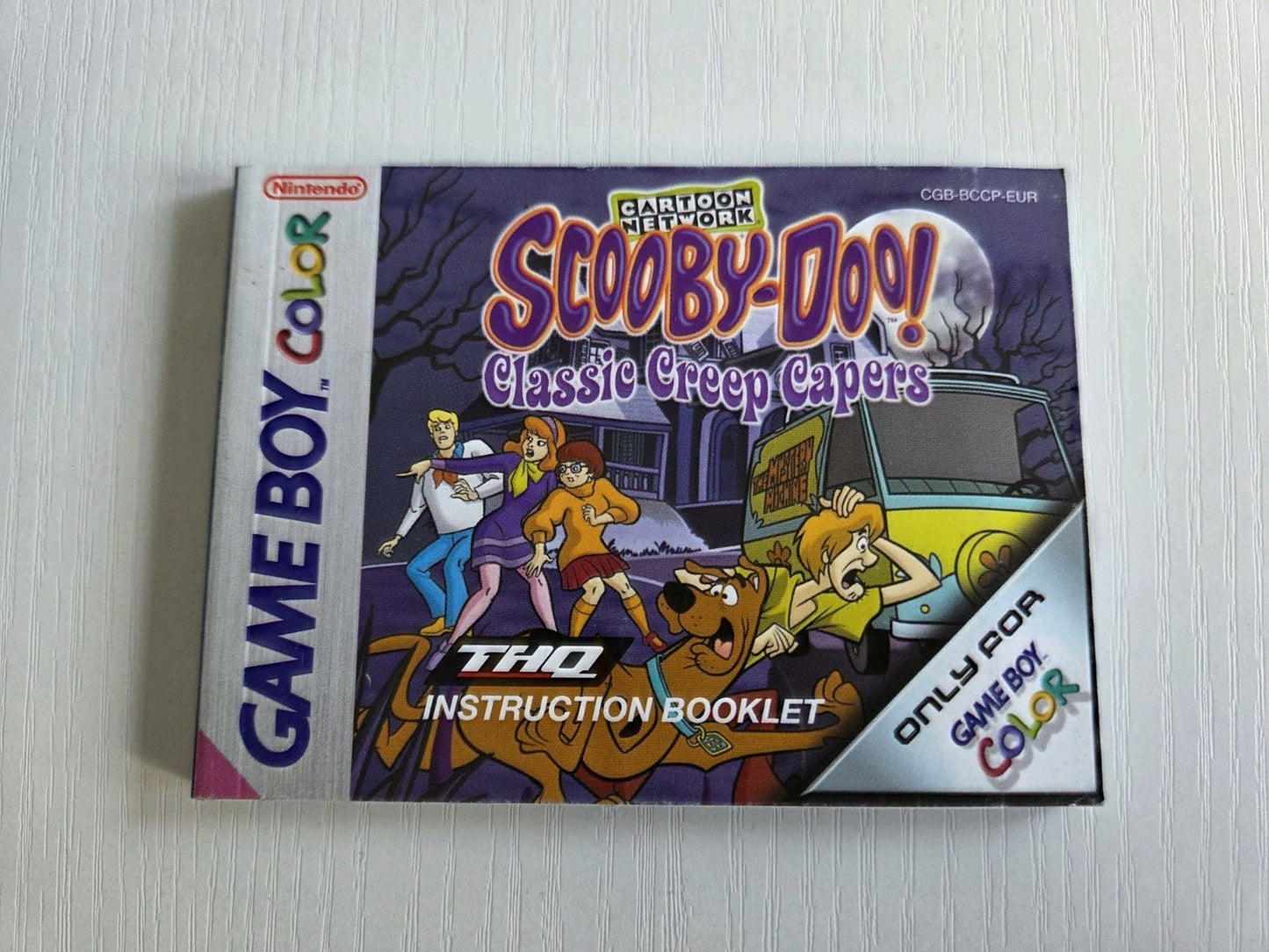 Nintendo Game Boy Color Spielanleitung Scooby Doo! Classic Creep Capers EUR