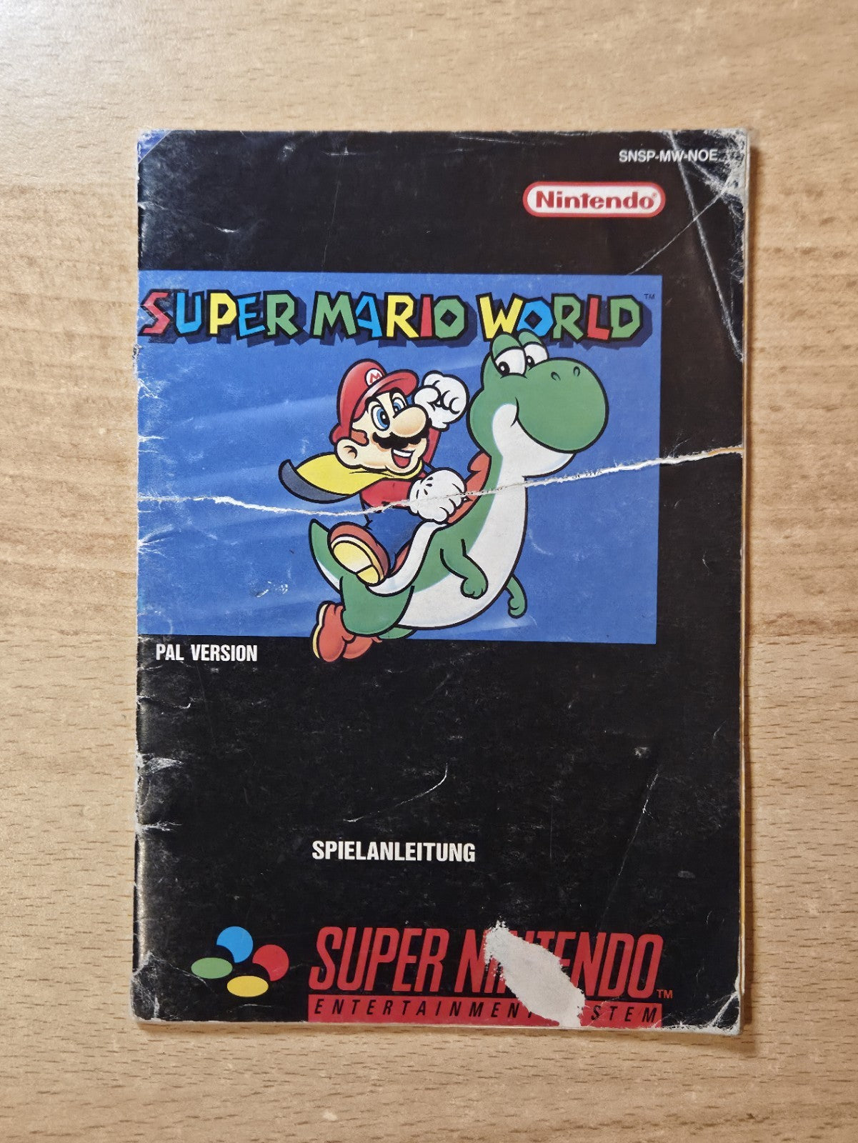 SNES Super Nintendo Super Mario World Spielanleitung Instruction Booklet NOE