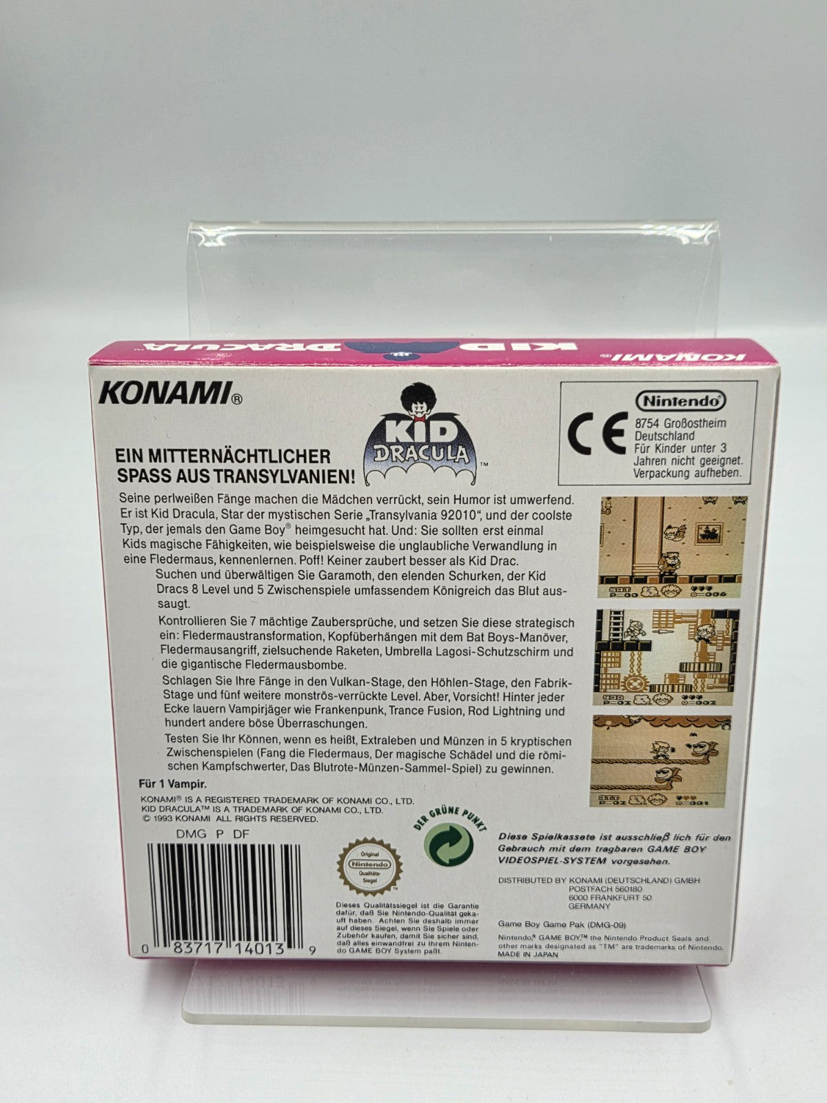 Nintendo Game Boy Classic Spiel Kid Dracula mit OVP und Anleitung NOE