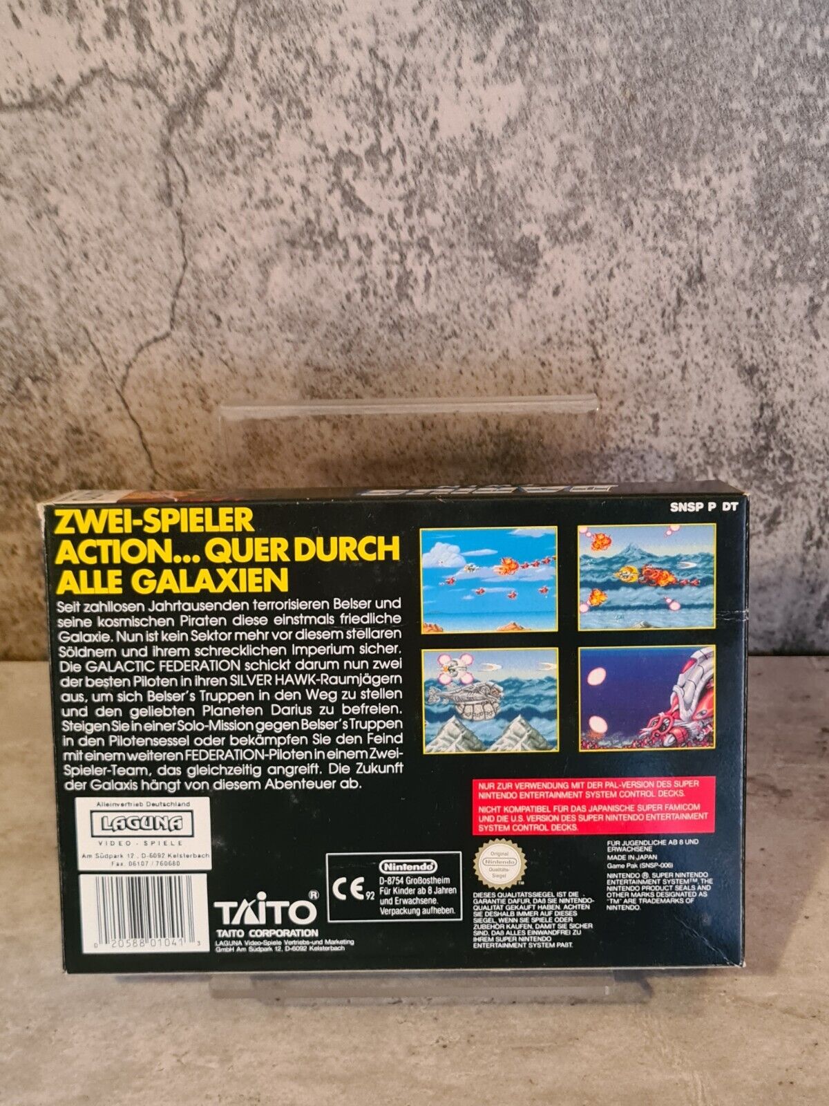 SNES Super Nintendo Darius Twin mit OVP und Anleitung NOE - T-Retro-Games 