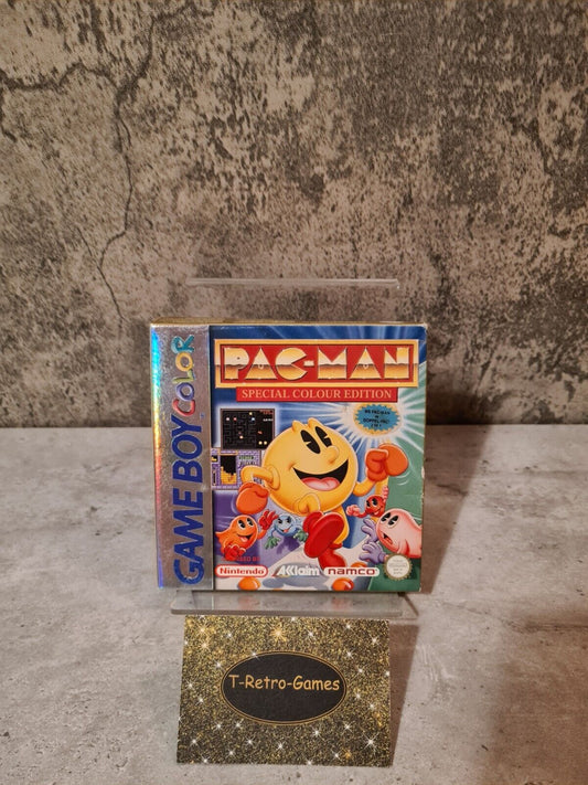 Nintendo Game Boy Color Pac-Man Special Colour Edition mit OVP und Anleitung EUR - T-Retro-Games 