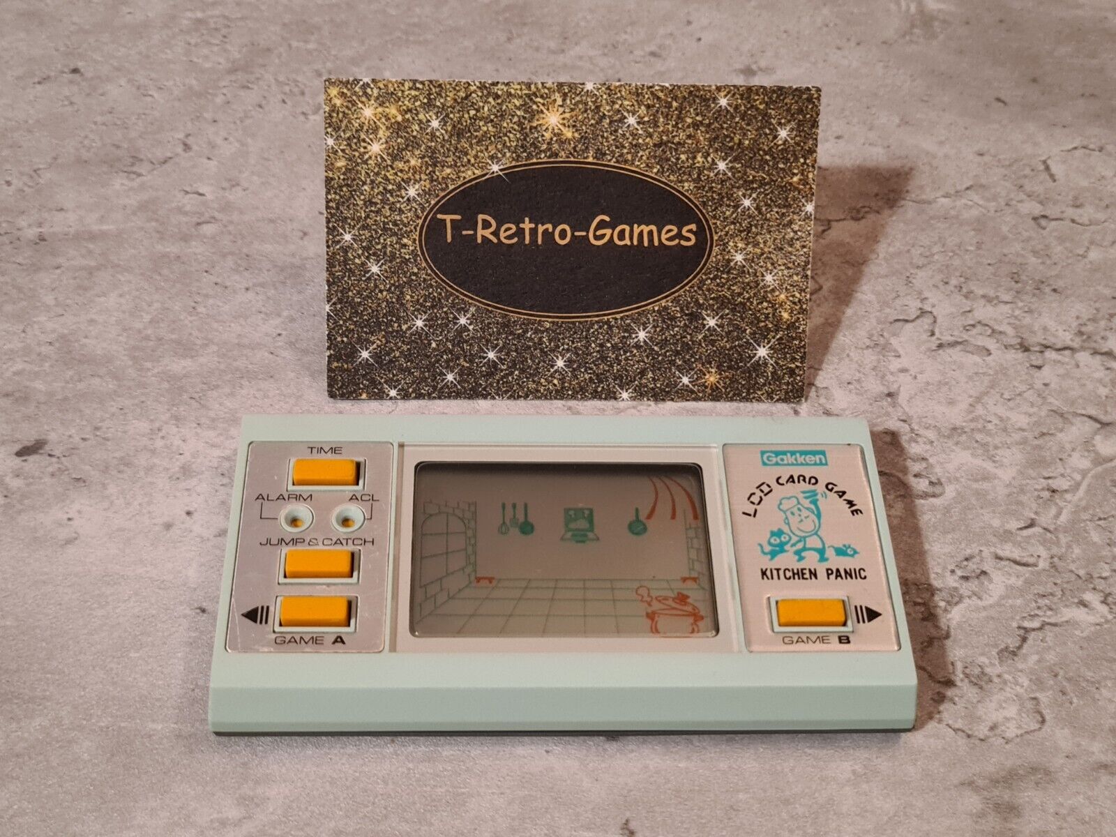 LCD Card Game Kitchen Panic Gakken - T-Retro-Games 