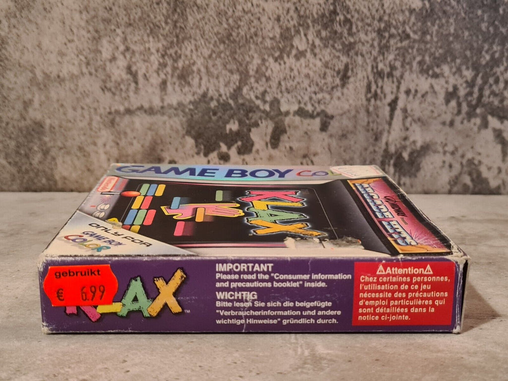 Nintendo Game Boy Color Spiel Klax mit OVP und Anleitung EUR - T-Retro-Games 