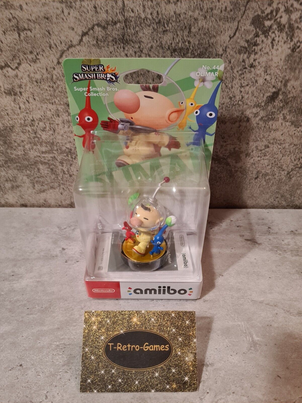 Amiibo Sammlerfigur Super Smash Bros. Collection Olimar NO. 44 Neu New Sealed - T-Retro-Games 