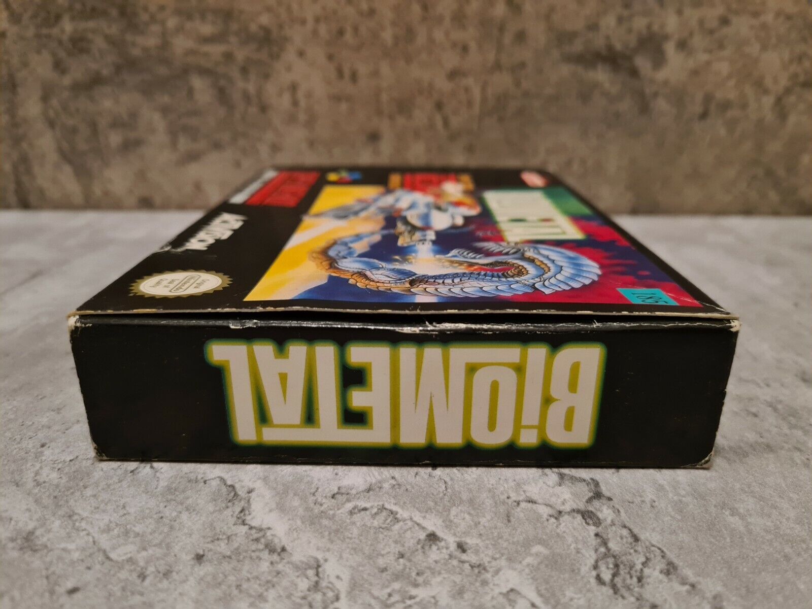 SNES Super Nintendo Biometal mit OVP und Anleitung UKV - T-Retro-Games 