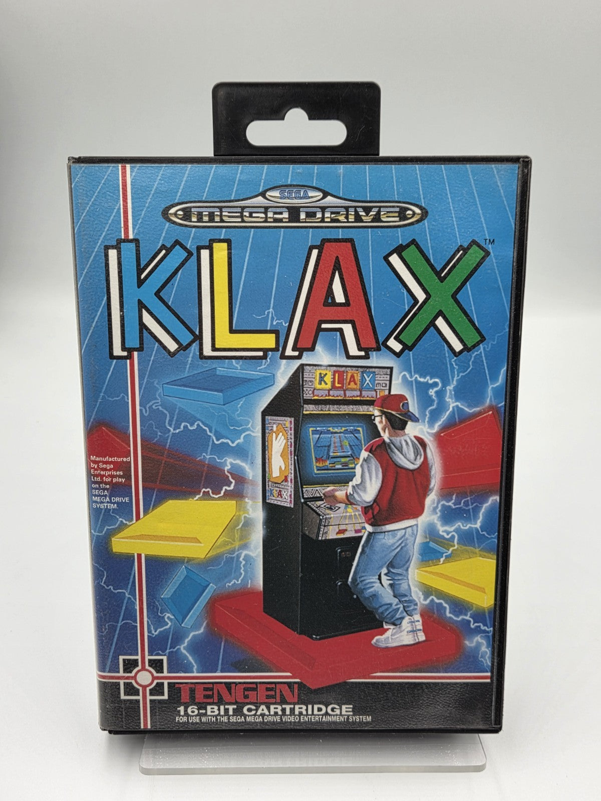 Sega Mega Drive Spiel Klax mit OVP und Anleitung Multilingual 