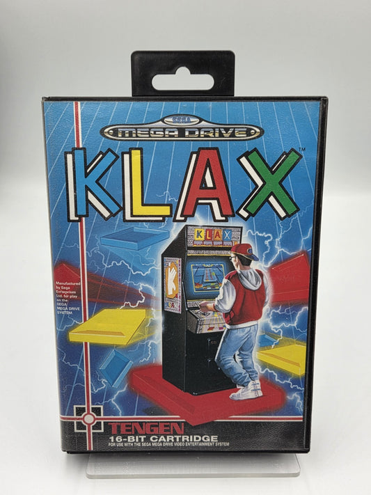 Sega Mega Drive Spiel Klax mit OVP und Anleitung Multilingual 