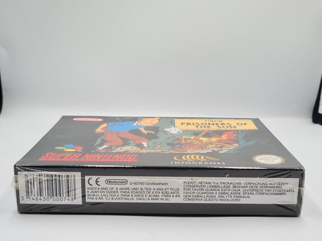 SNES Super Nintendo TinTin Prisoners of The Sun EUR Neu Sealed - T-Retro-Games 