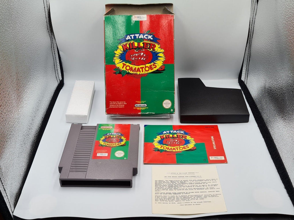 Nintendo NES Attack of The Killer Tomatoes mit OVP und Anleitung NOE - T-Retro-Games 