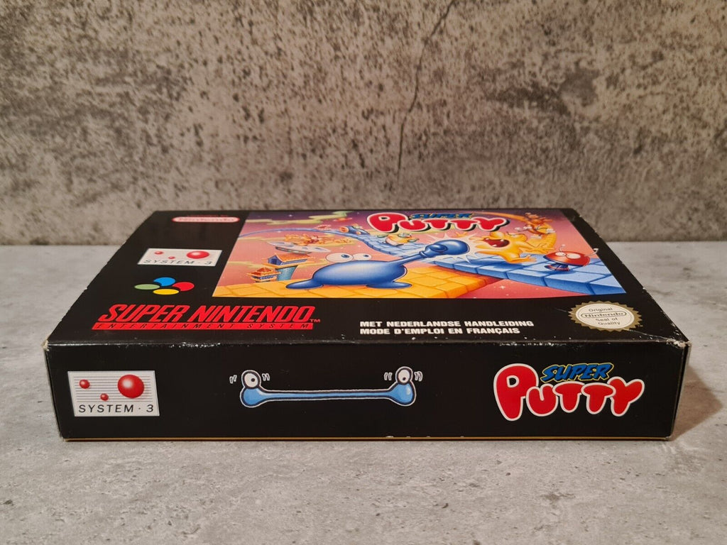 SNES Super Nintendo Super Putty mit OVP und Anleitung FAH - T-Retro-Games 
