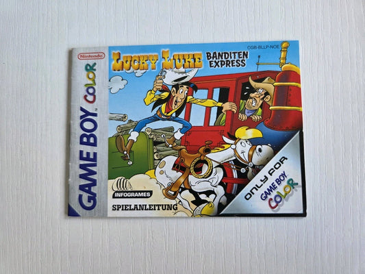 Nintendo Game Boy Color Spielanleitung Lucky Luke Banditen Express NOE