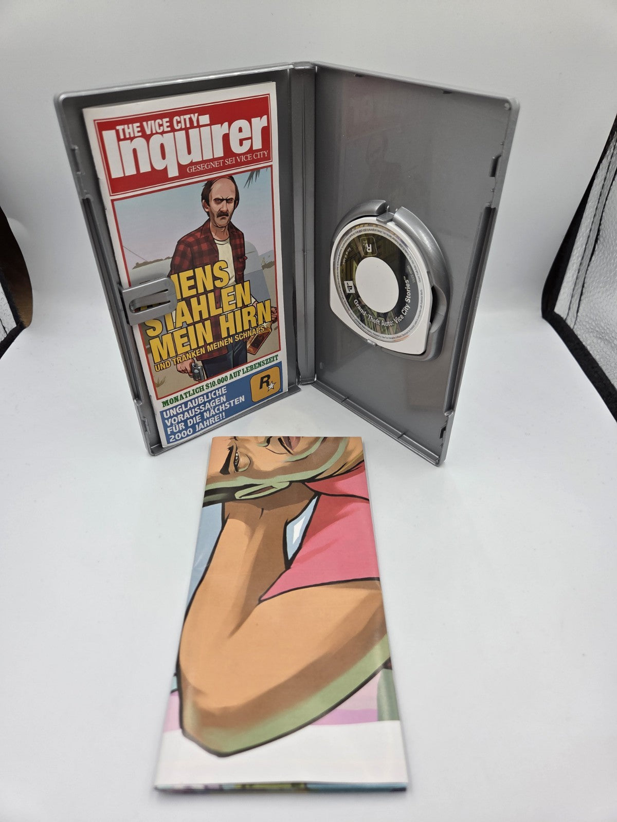 Sony PSP Grand Theft Auto Vice City Stories mit OVP und Anleitung + Poster