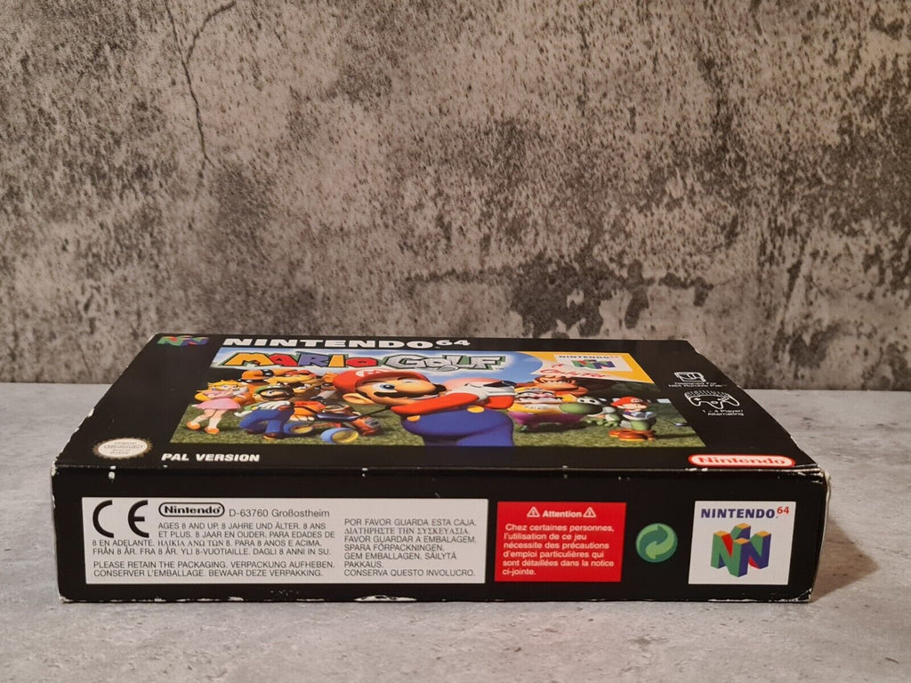 N64 Nintendo 64 Mario Golf mit OVP und Anleitung EUR - T-Retro-Games 