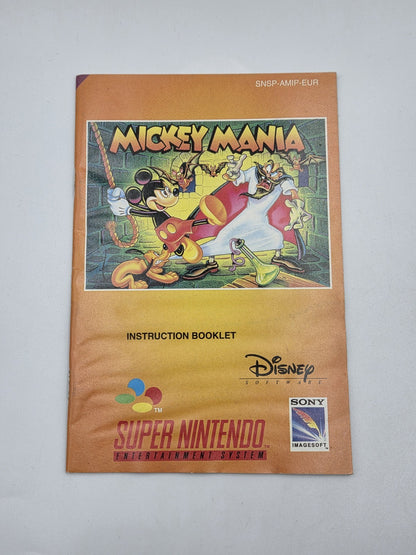 SNES Super Nintendo Mickey Mania mit OVP und Anleitung EUR