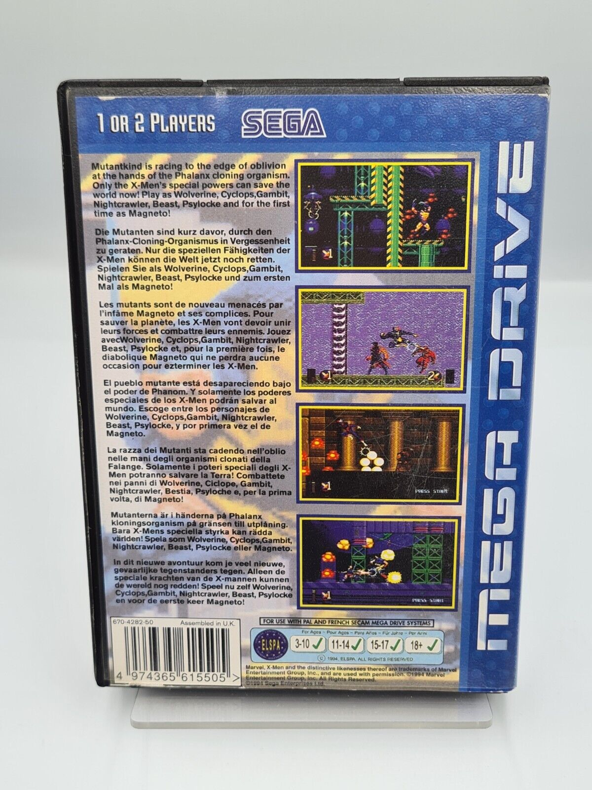 Sega Mega Drive X-Men 2 Clone Wars mit OVP und Anleitung Multi Language - T-Retro-Games 