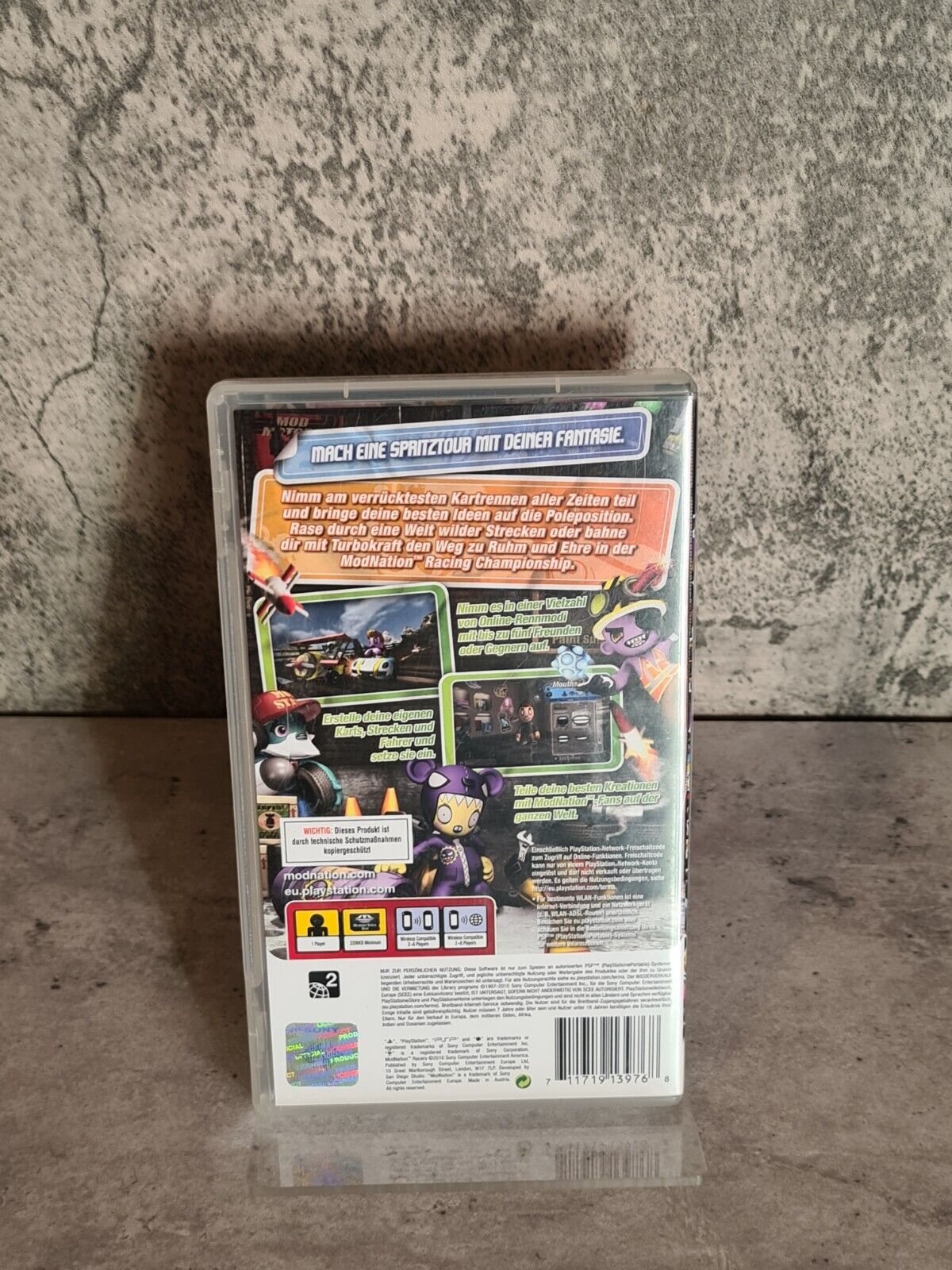 Sony PSP Spiel ModNation Racers mit OVP und Anleitung Deutsch - T-Retro-Games 