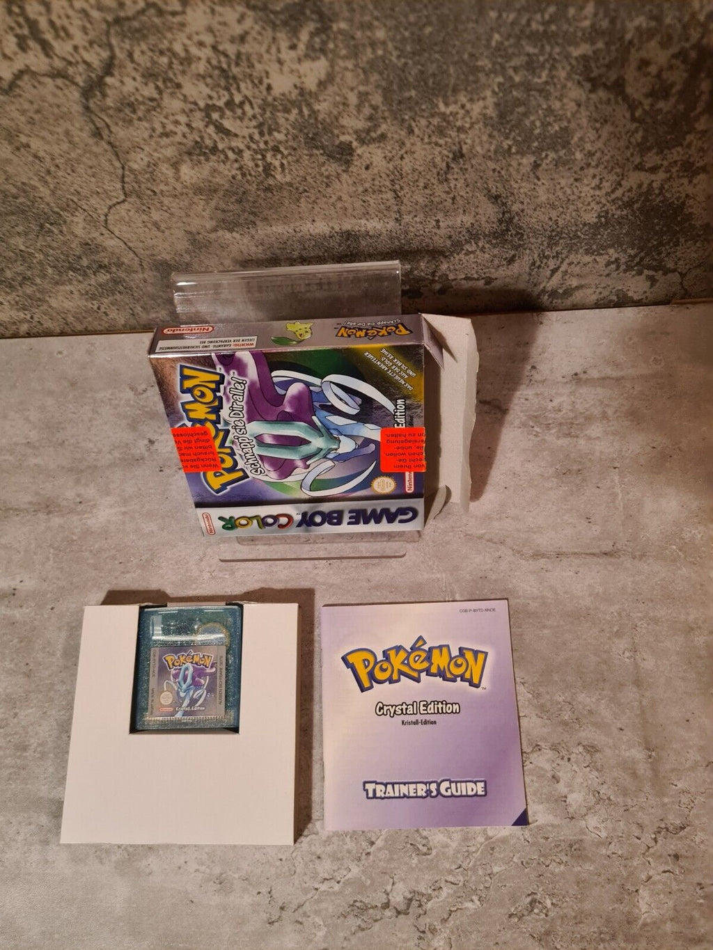 Nintendo Game Boy Color Pokemon Kristall Edition mit OVP und Anleitung NOE - T-Retro-Games 