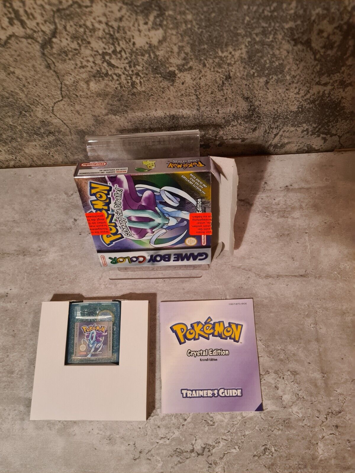 Nintendo Game Boy Color Pokemon Kristall Edition mit OVP und Anleitung NOE - T-Retro-Games 