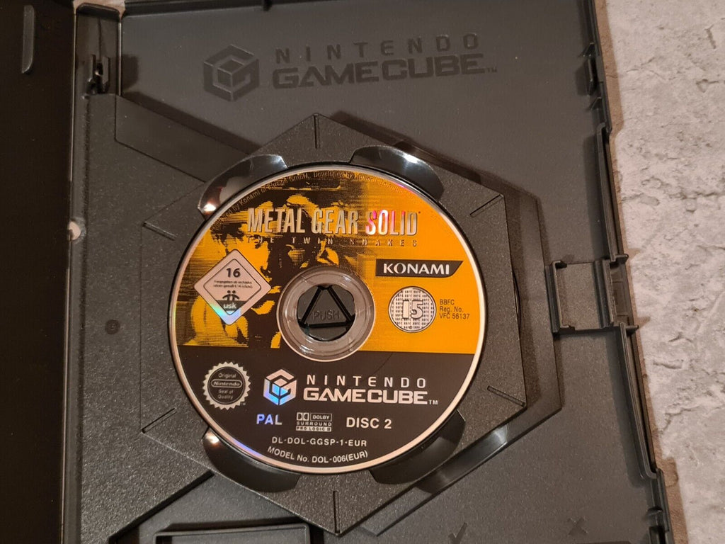 Nintendo GameCube Metal Gear Solid The Twin Snakes mit OVP NOE 2 Discs - T-Retro-Games 