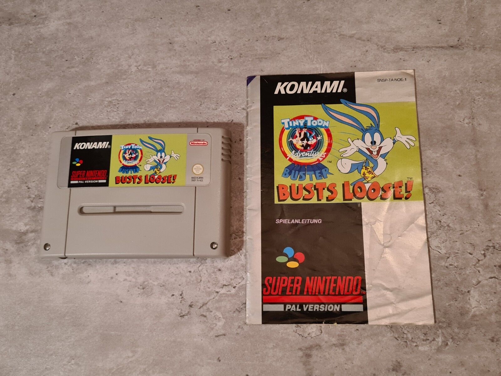 SNES Tiny Toon Adventures Buster Busts Loose mit OVP und Anleitung NOE - T-Retro-Games 