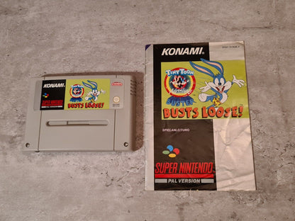 SNES Tiny Toon Adventures Buster Busts Loose mit OVP und Anleitung NOE - T-Retro-Games 