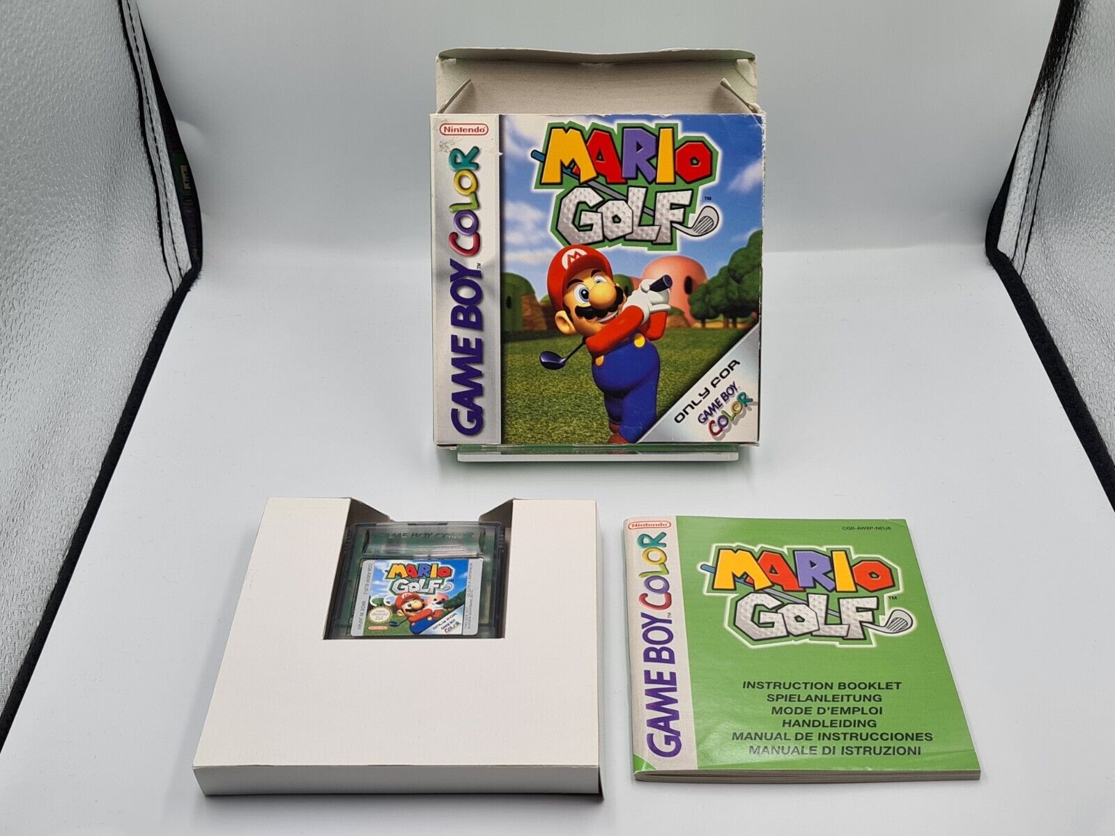 Nintendo Game Boy Color Mario Golf mit OVP und Anleitung EUR - T-Retro-Games 