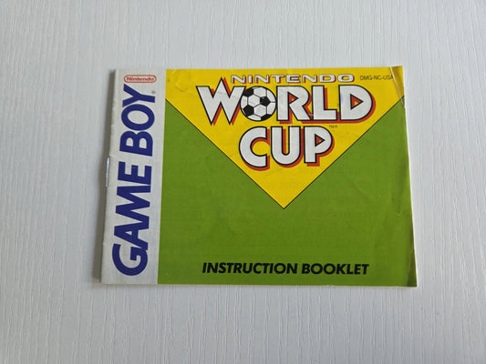 Game Boy Classic Nintendo World Cup Spielanleitung Instruction Booklet USA