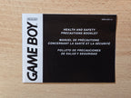 Game Boy Classic Health and Safety Precautions Booklet Spielanleitung  USA