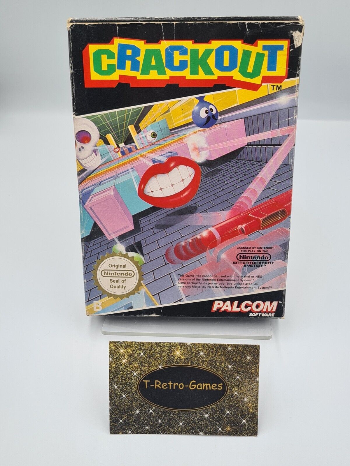 NES CrackOut mit OVP und Anleitung FRA - T-Retro-Games 