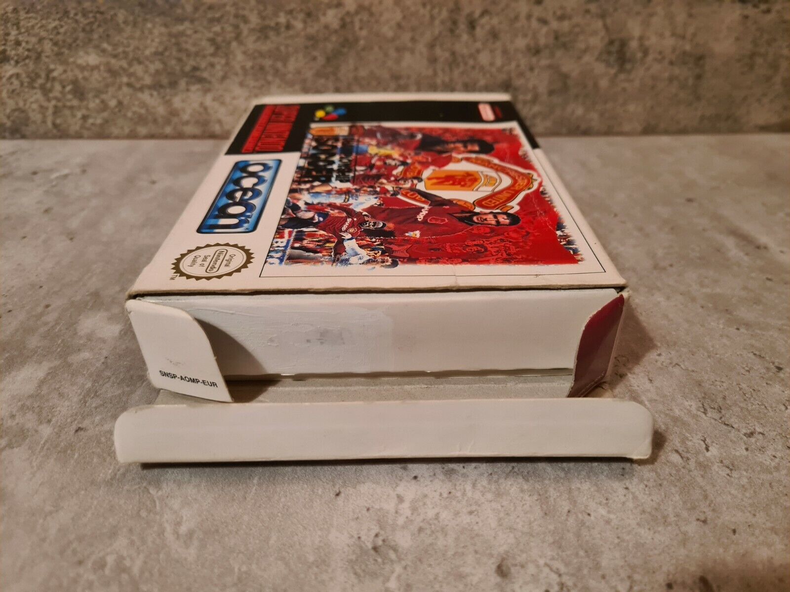 Super Nintendo Manchester United Championship Soccer mit OVP und Anleitung UKV - T-Retro-Games 