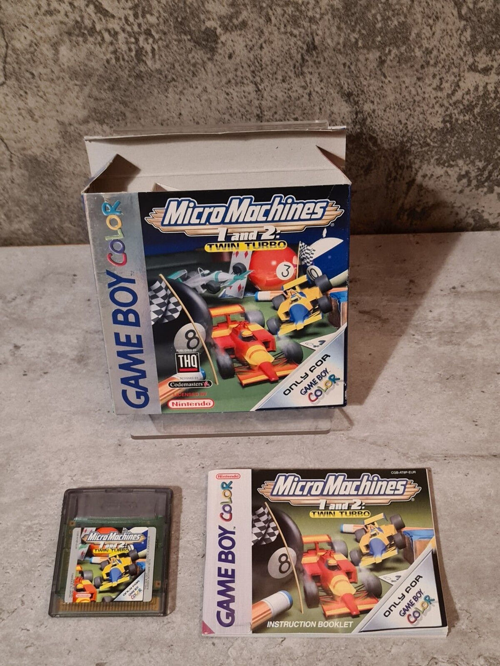 Game Boy Color Micro Machines 1 and 2 : Twin Turbo mit OVP und Anleitung EUR - T-Retro-Games 