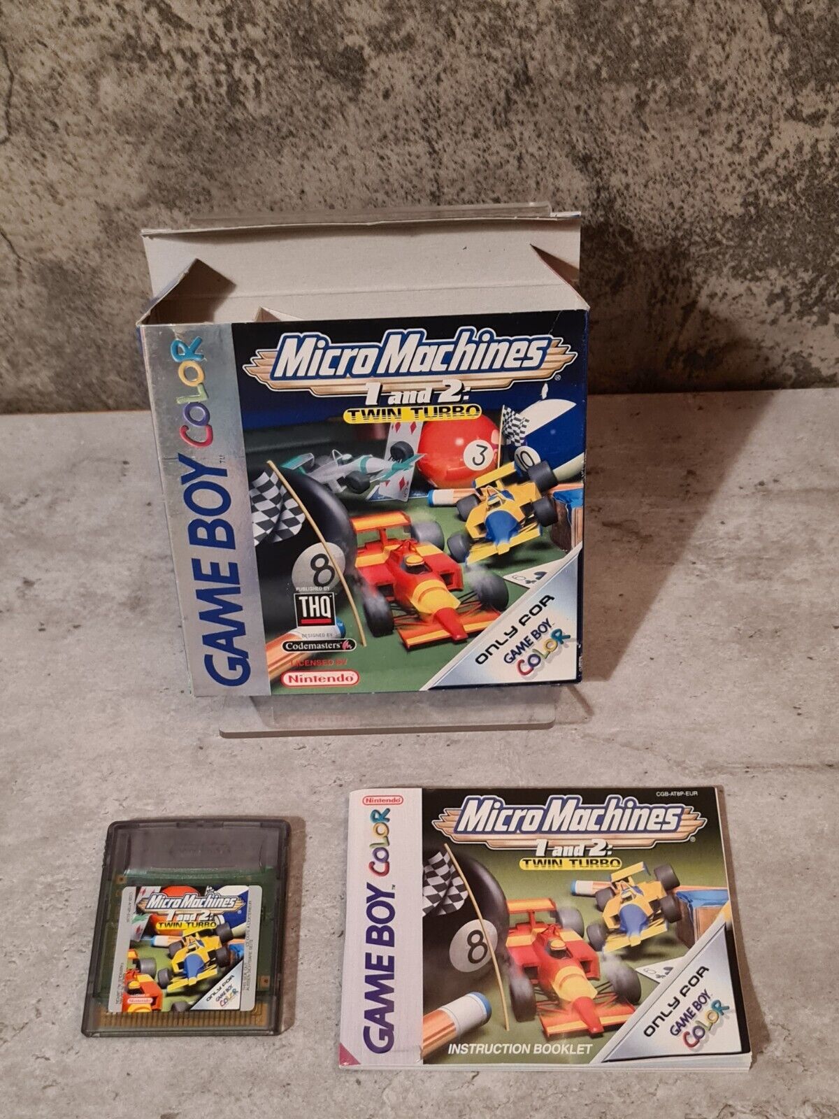 Game Boy Color Micro Machines 1 and 2 : Twin Turbo mit OVP und Anleitung EUR - T-Retro-Games 