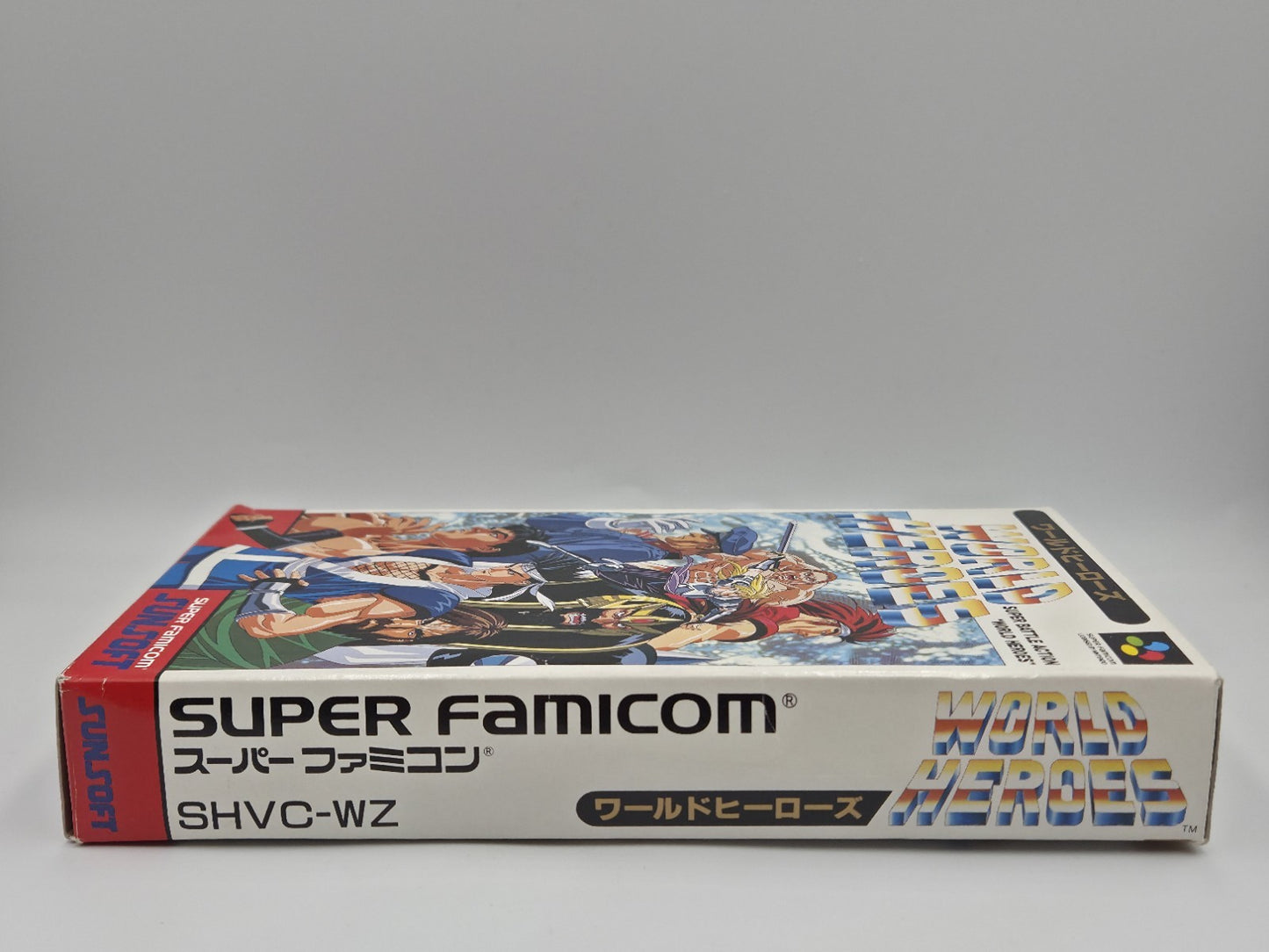 SFC Super Famicom World Heroes mit OVP Japan