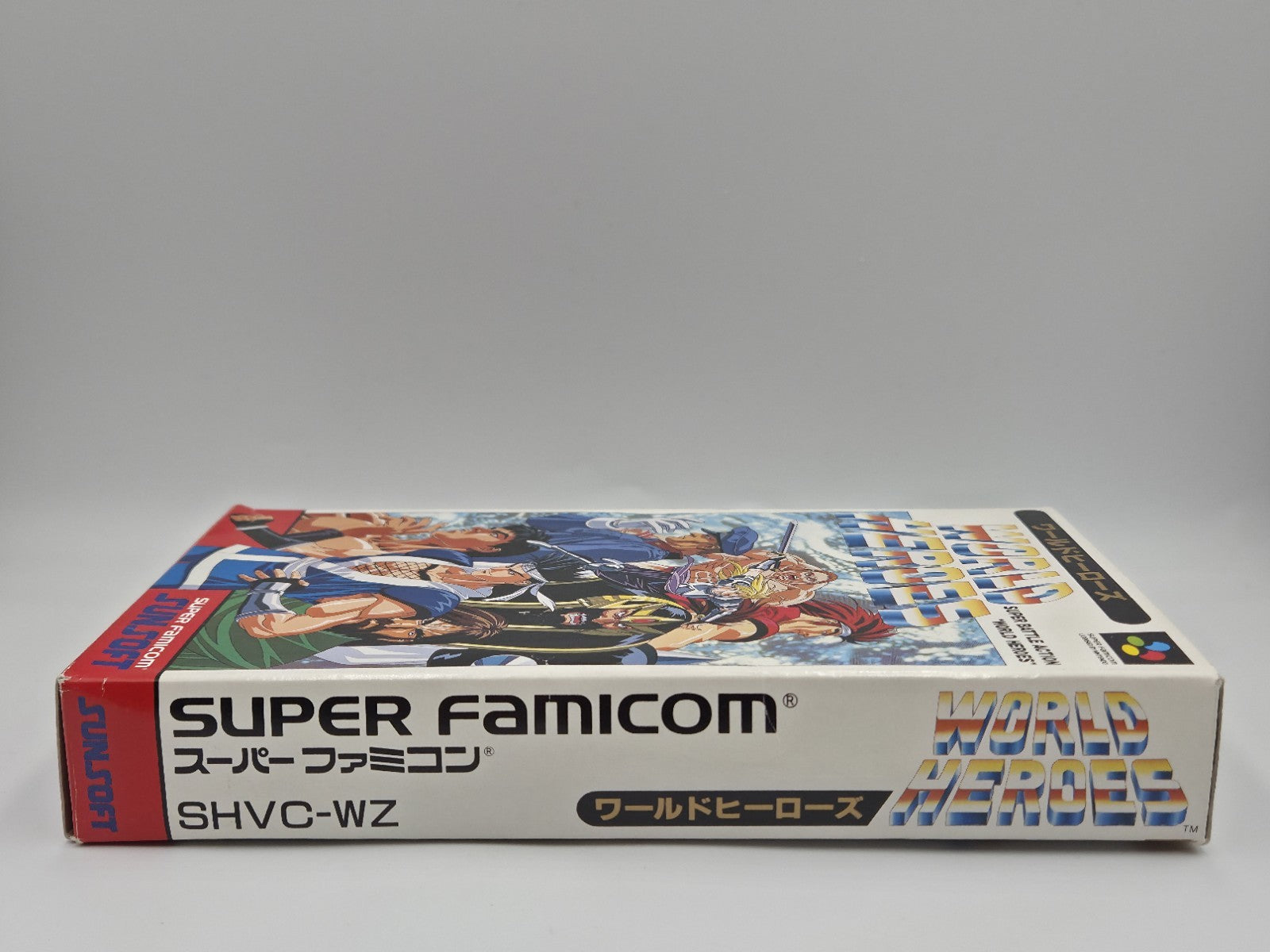 SFC Super Famicom World Heroes mit OVP Japan