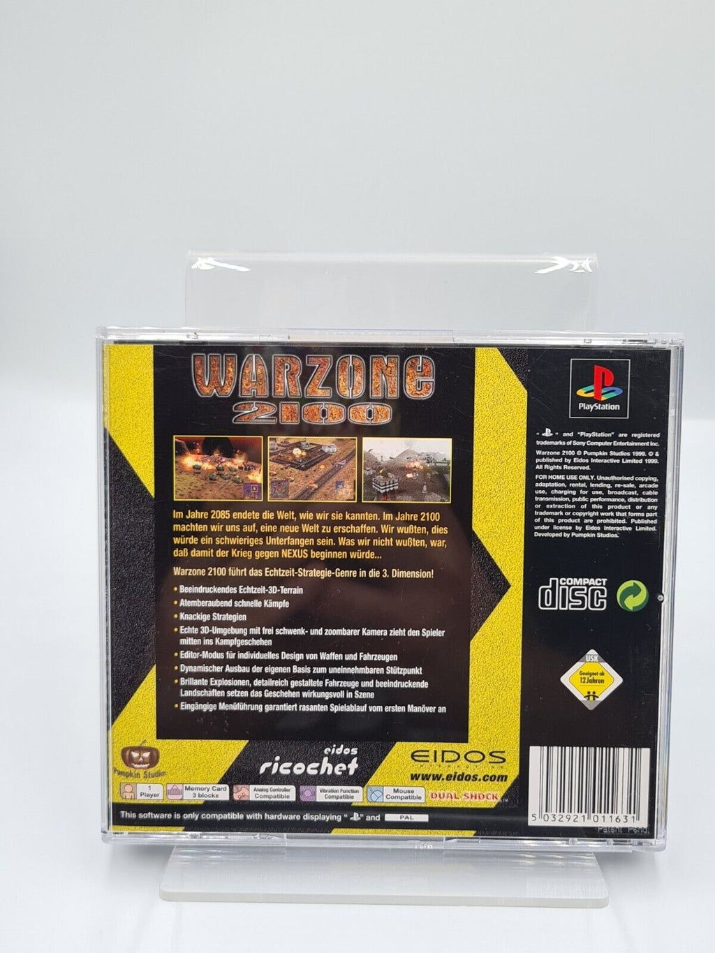 PS1 Playstation 1 Warzone 2100 mit OVP und Anleitung Deutsch - T-Retro-Games 