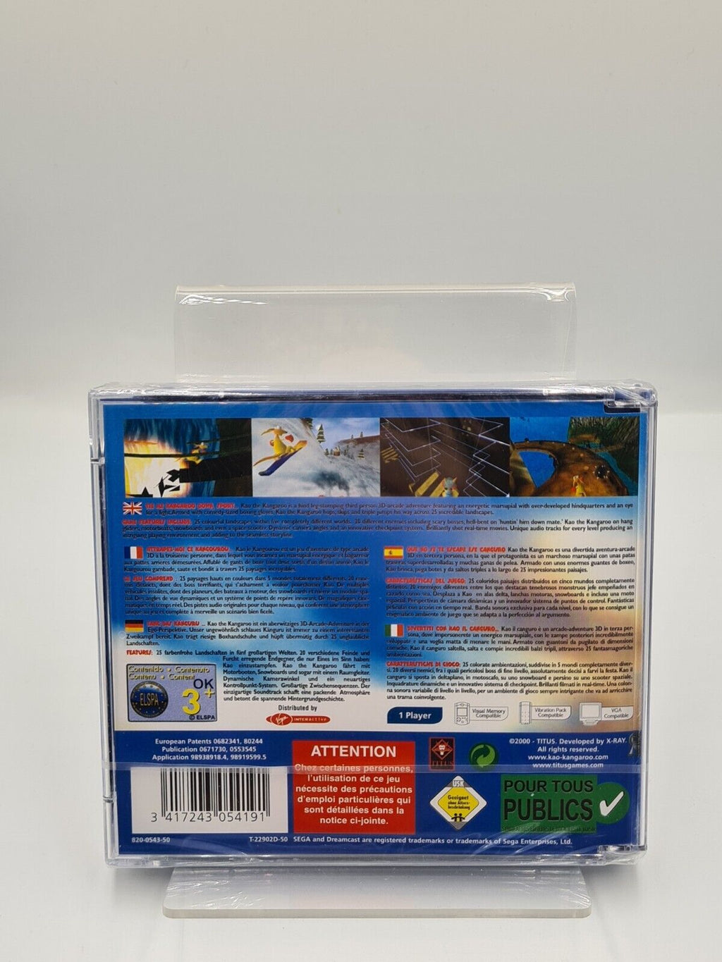Sega Dreamcast Kao The Kangaroo Sealed Neu New Unused Multilingual - T-Retro-Games 