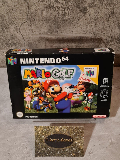 N64 Nintendo 64 Mario Golf mit OVP und Anleitung EUR - T-Retro-Games 