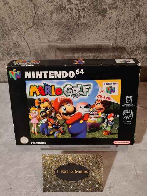 N64 Nintendo 64 Mario Golf mit OVP und Anleitung EUR - T-Retro-Games 