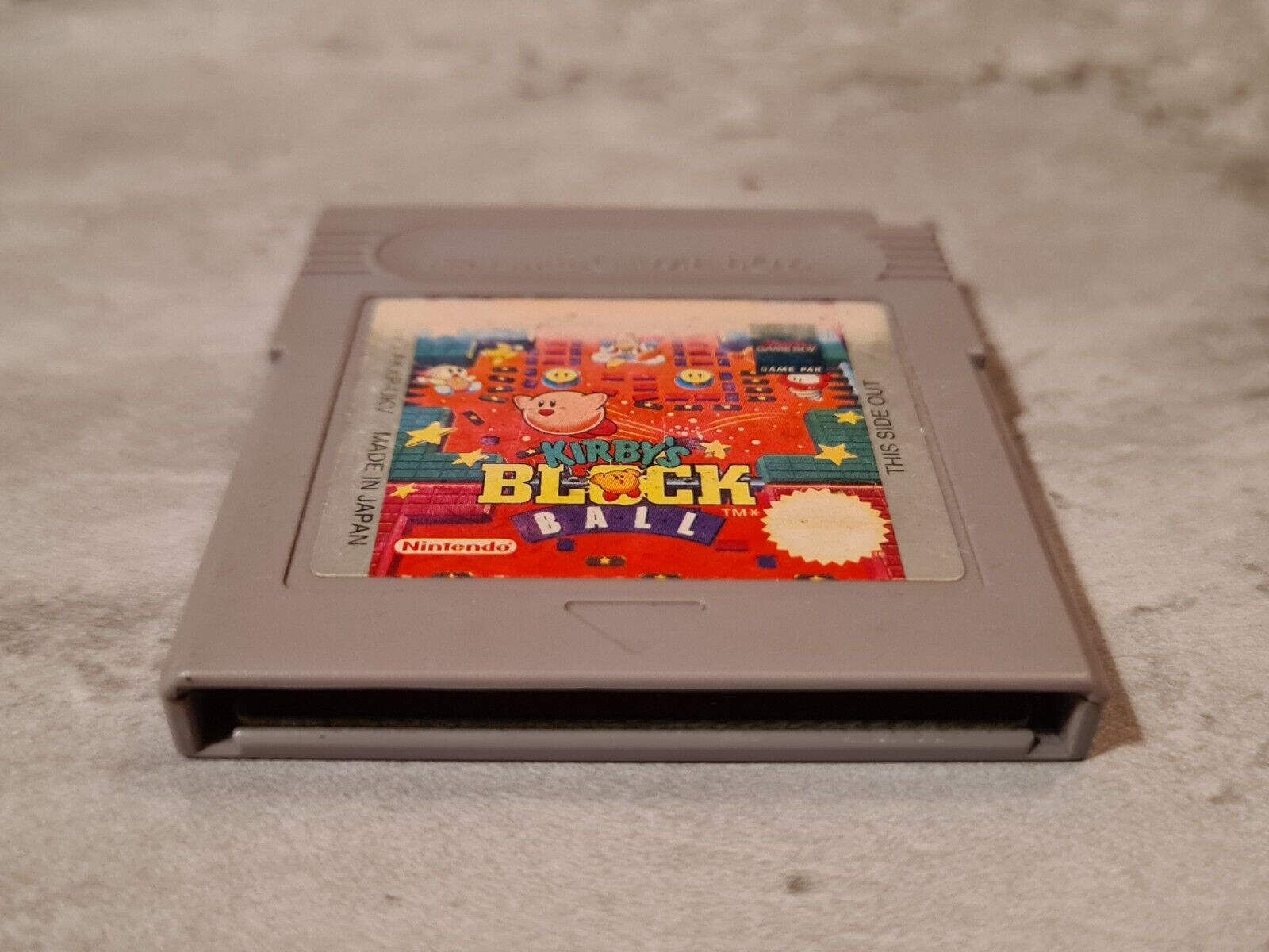 Nintendo Game Boy Classic Spiel Kirby's Block Ball Modul UKV - T-Retro-Games 