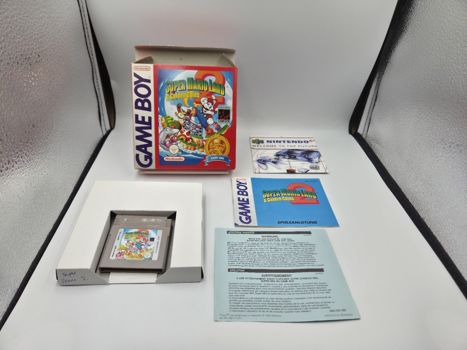 Nintendo Game Boy  Super Mario Land 2 : 6 Golden Coins mit OVP und Anleitung NOE