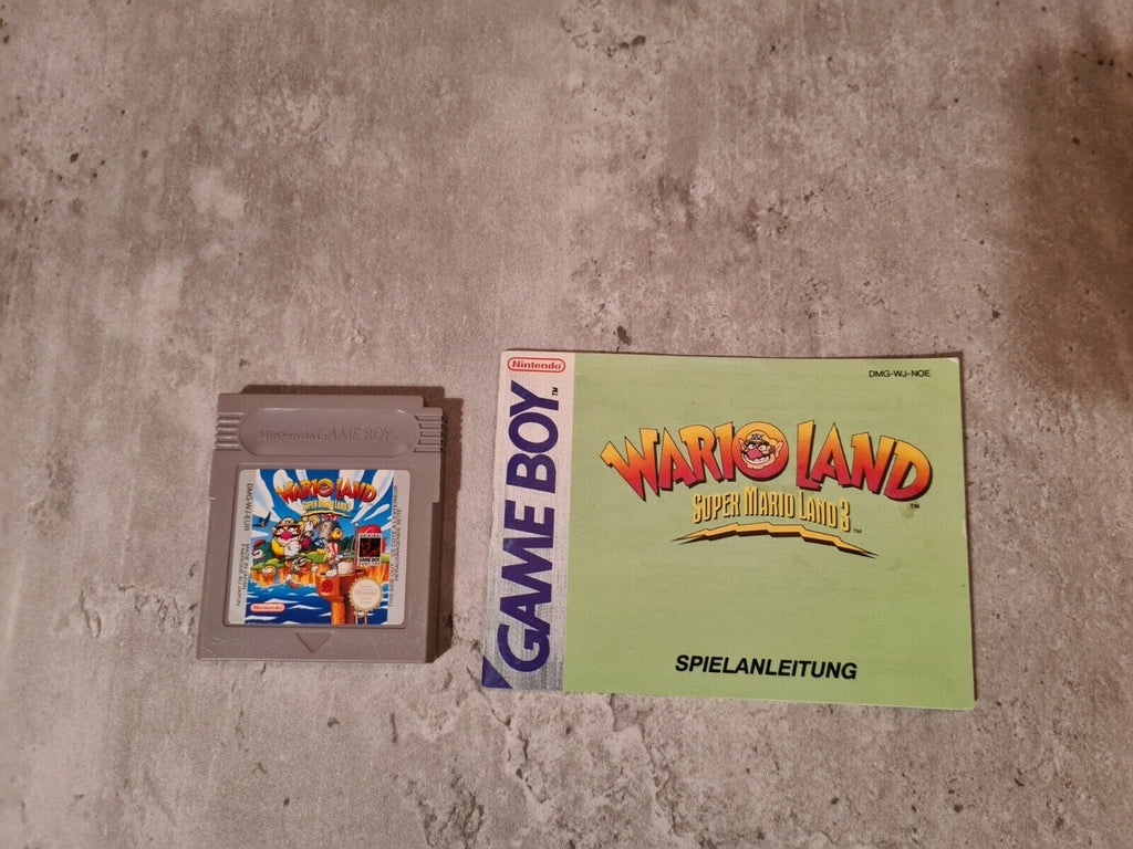 Nintendo Game Boy Wario Land Super Mario Land 3 mit OVP und Anleitung NOE - T-Retro-Games 