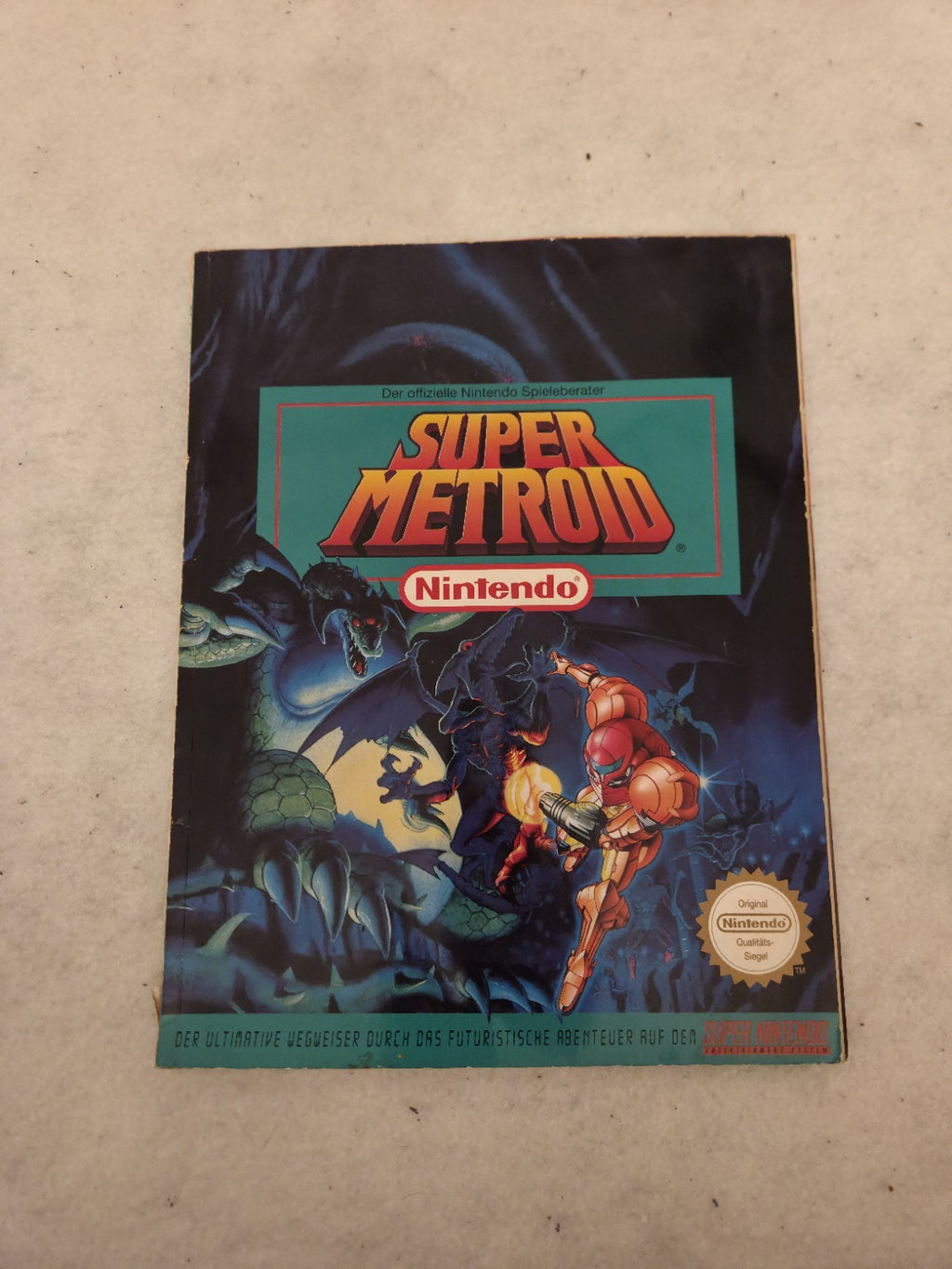 SNES Super Nintendo Spiel Super Metroid mit OVP und Spieleberater NOE Big Box 