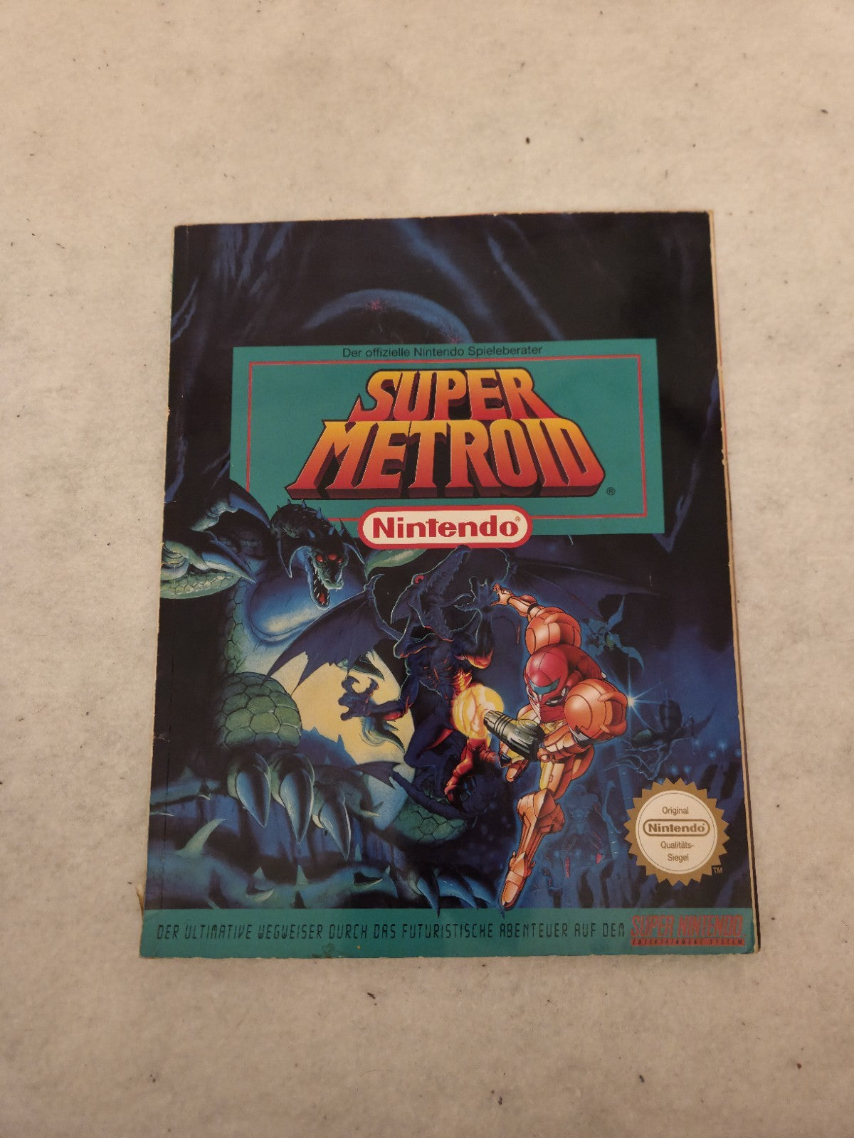 SNES Super Nintendo Spiel Super Metroid mit OVP und Spieleberater NOE Big Box 
