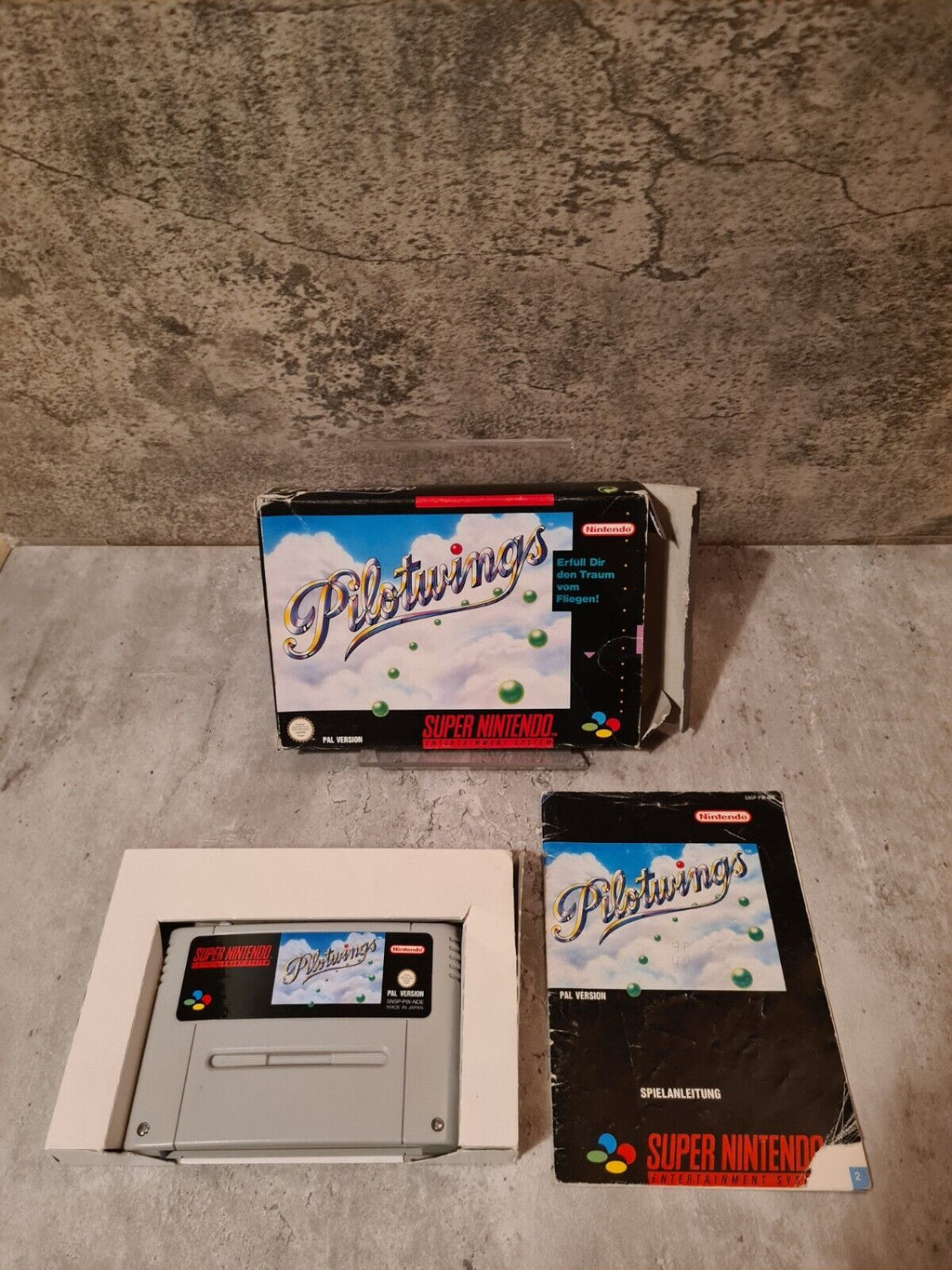 SNES Super Nintendo Pilotwings mit OVP und Anleitung NOE - T-Retro-Games 