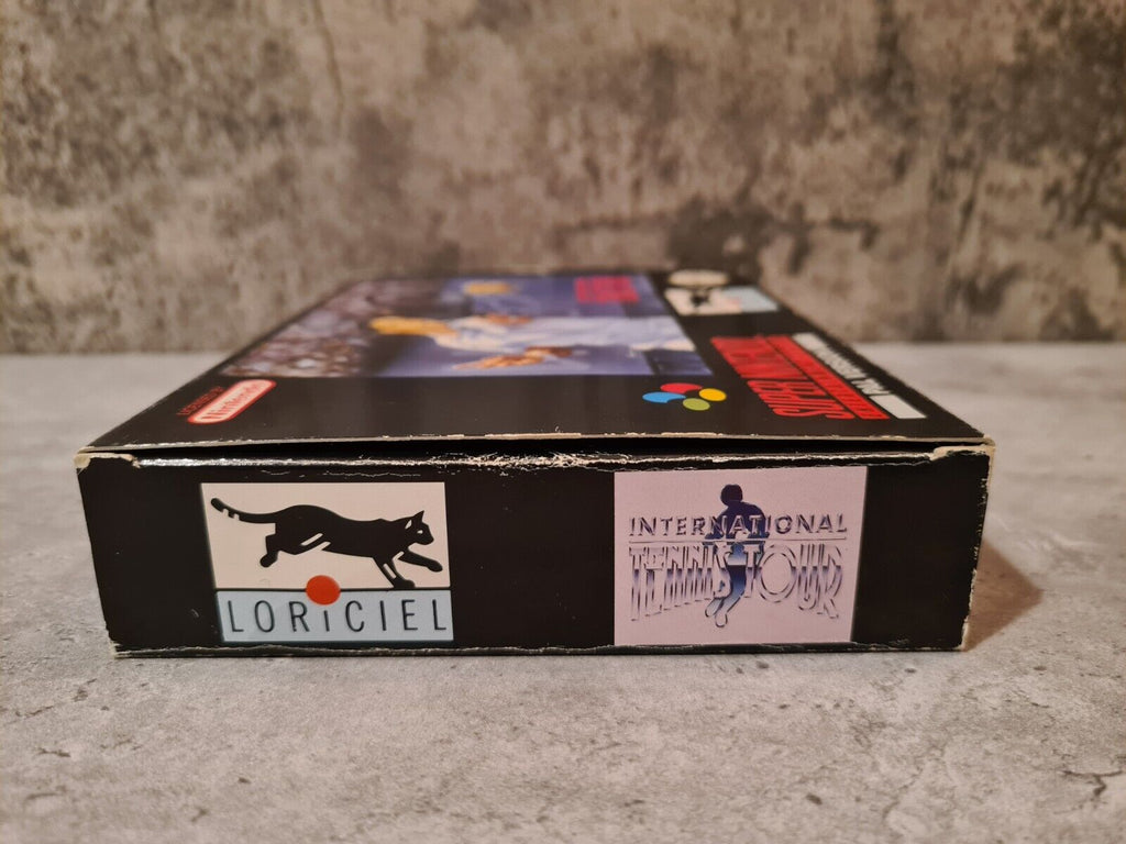 SNES Super Nintendo International Tennis Tour mit OVP und Anleitung UKV - T-Retro-Games 
