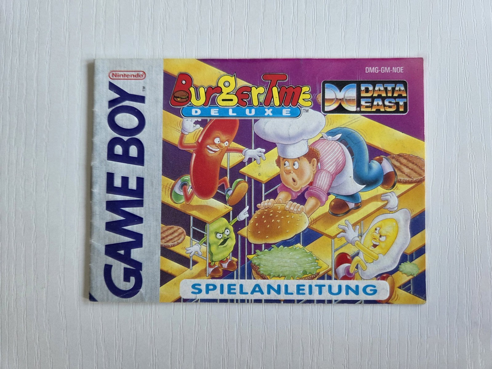 Game Boy Classic Burger Time Deluxe Spielanleitung Instruction Booklet NOE