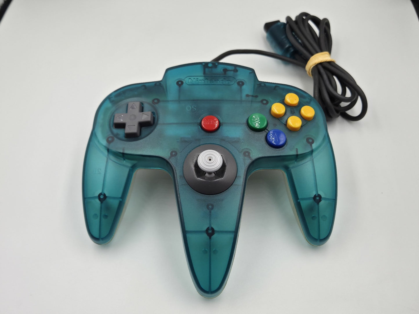 N64 Nintendo 64 Controller Clear Blue Joystick OVP EUR