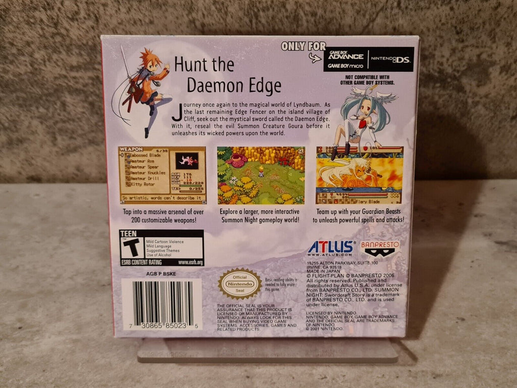 Game Boy Advance Summon Night Swordcraft Story 2 mit OVP und Anleitung USA - T-Retro-Games 