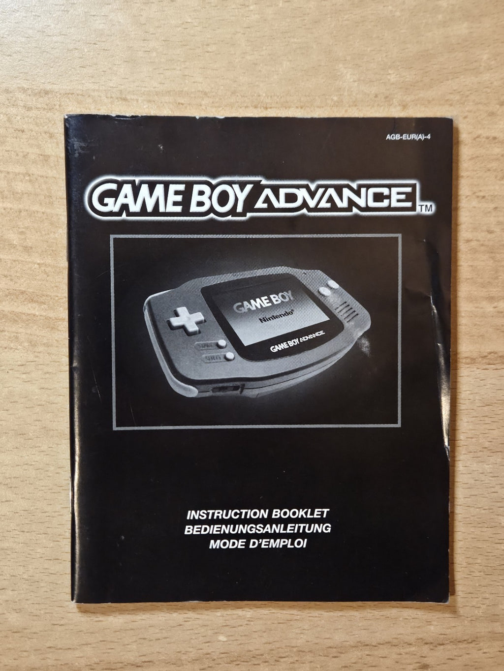 Nintendo Game Boy Advance Konsole  Bedienungsanleitung Instruction Booklet EUR