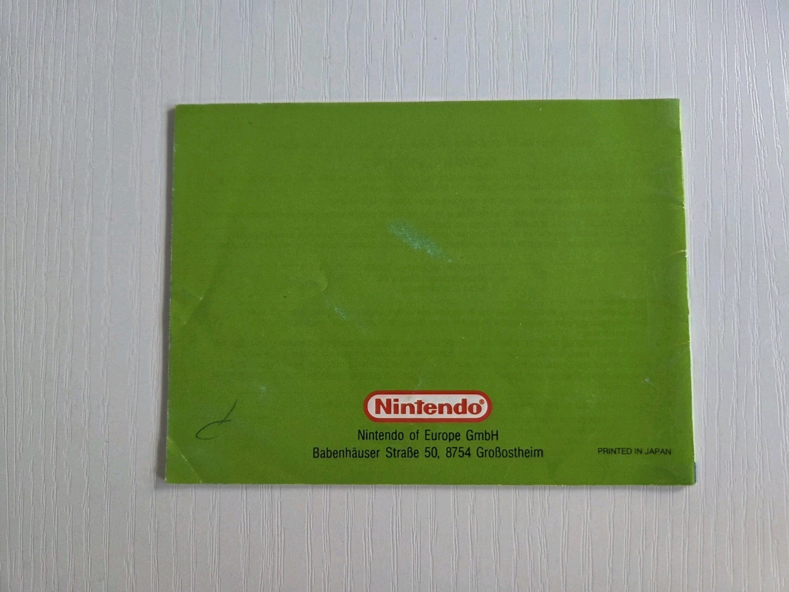 Game Boy Classic Nintendo World Cup Spielanleitung Instruction Booklet NOE